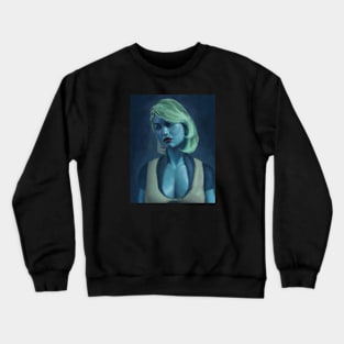 Blue Woman Crewneck Sweatshirt